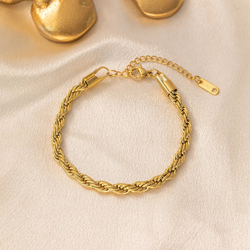 Twisted Cable Chain Bracelet