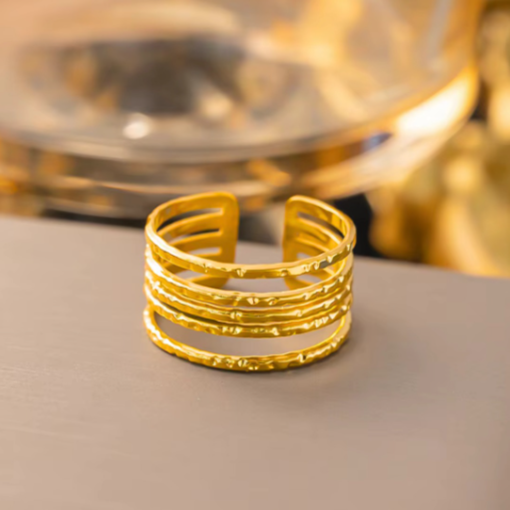 Classic Textured Stackable Ring