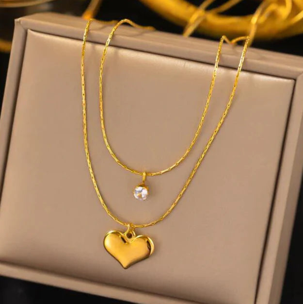 GlowHeart Duo Necklace